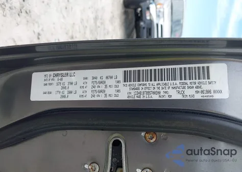 2009 Dodge Ram 1500 Slt/Sport/Trx z USA, uszkodzony, nr VIN 1D3HB18T89S700200